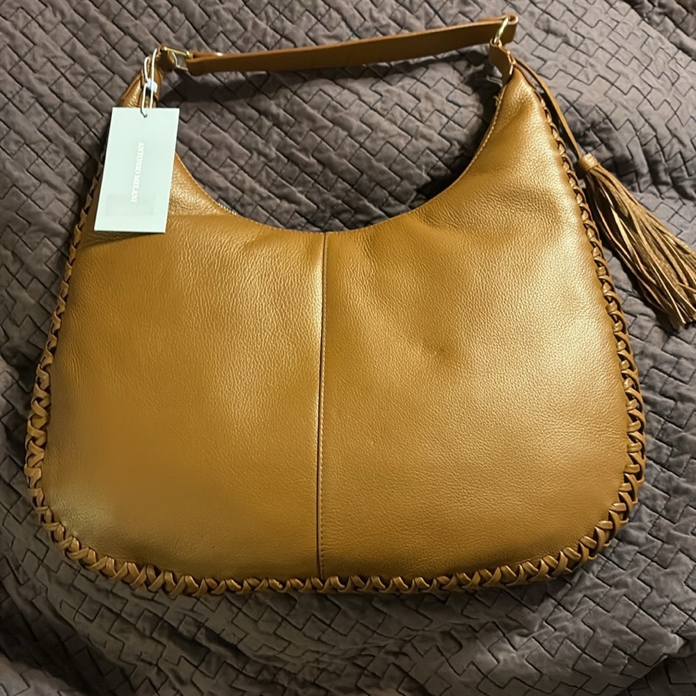 Antonio Melani Beautiful cognac 100% leather
Shoulder Handbag - Picture 5 of 11